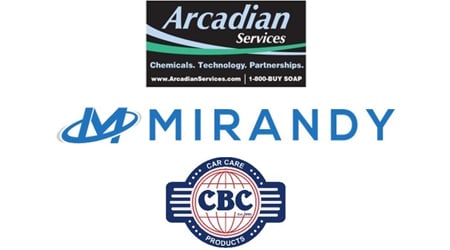 Arcadian, Mirandy and CBC Car Care Products logos