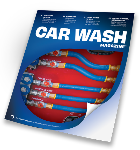 The cover of a CAR WASH Magazine issue