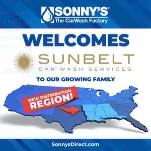 Sonnys Welcomes Sunbelt Car Wash Services