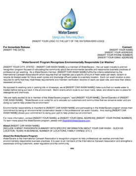 watersavers-member-press-release